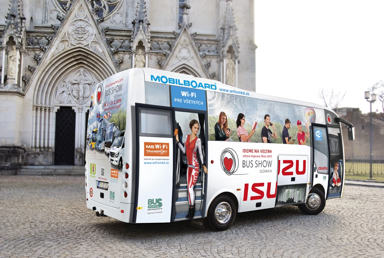 Polep reklamího autobusu